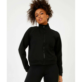 Imagem da oferta Casaco Feminino Fitness Moletom Flanelado Bolsos