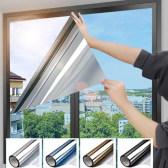 Imagem da oferta Filme de vidro de isolamento térmico filme de janela de espelho unidirecional protege a privacidade janela de casa