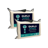 Imagem da oferta Kit 4 Travesseiros Nasa Poliuretano 45x65 cm Duoflex Duplo Nasa Creme