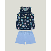 Imagem da oferta Pijama Infantil Menina Férias Em Algodão 100%