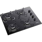 Imagem da oferta Cooktop 4 Bocas Itatiaia Essencial com Mesa de Vidro Temperado e Acendimento Automático Preto Bivolt