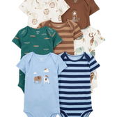 Imagem da oferta Kit Body Bebê 7 Peças Elefante Listrado - Carter's