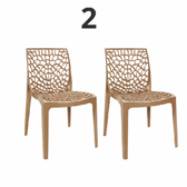 Imagem da oferta Cadeiras Gruvyer - Kit com 2 3 4 e 6 Unidades cores Preta ou Capuccino