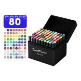 Imagem da oferta Conjunto Canetas Marcador Canetinha Ponta Dupla 80 Cores Kit