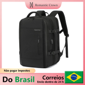 Imagem da oferta Coroa Romântica Mochila Masculina de Viagem USB Expansível Saco de viagem Saco De Escola Saco Para Lap