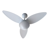 Imagem da oferta Ventilador Teto Aires Branco 3 Pás Controle Remoto Luminária Silencioso Inverter Bivolt Ventisol