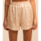Imagem da oferta Short Curto em Paetê com Cós Elástico