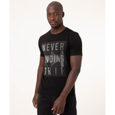 Imagem da oferta Camiseta Masculina Slim com Estampa 3D Manga Curta Gola Careca Preta