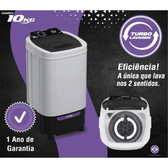 Imagem da oferta Lavadora de Roupas Praxis 10kg Branca Tanquinho ENVIO IMEDIATO