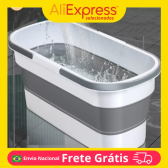 Imagem da oferta Bacia Dobrável Portátil Multiuso com Alças e Grande Capacidade para Lavagem de Louças Roupas Pisos Organização Cas