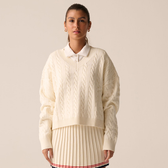 Imagem da oferta Casaco  Baseline Chunky V-Neck Sweater V-Neck Sweater Feminino