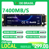 Imagem da oferta SSD KOOTION X16Plus NVMe M.2 512GB PCIe 4.0x4 5000Mbps TLC