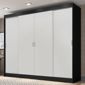 Imagem da oferta Guarda-Roupa Casal Madesa Austin 4 Portas de Correr 3 Gavetas