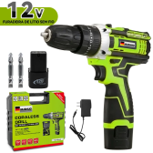 Imagem da oferta Parafusadeira Impacto a Bateria Chave de Fenda Elétrica Sem Fio com 2 Bateria 12V/Carregador