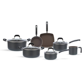 Imagem da oferta Brinox - Jogo de Panelas Antiaderente Ceramic Life 7 Peças Fine - Cinza