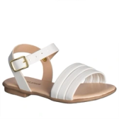 Imagem da oferta Sandália Rasteira Bebê Gabrielinha Tiras Branco