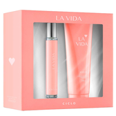Imagem da oferta Perfume Ciclo Fragrance Estojo La Vida Kit Hidratante Deo Colonia Feminina