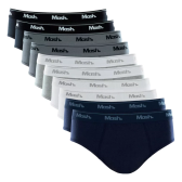 Imagem da oferta Kit Com 10 Cuecas Slip Mash Básica Masculina Algodão Oferta