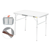 Imagem da oferta Mesa Dobravel Portatil Vira Maleta Camping Praia 60x45cm
