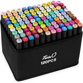 Imagem da oferta Conjunto de Canetas Marcador Permanente Canetinhas para Colorir Touch com Ponta Dupla para Desenhos Profissional e Escol