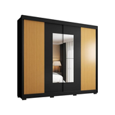 Imagem da oferta Guarda-roupa Casal com Espelho 4 Gavetas 2 Portas de Correr Araplac Benfica