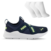 Imagem da oferta Tênis Puma Wired Run Slip On Ps Bdp + 3 Pares de Meias