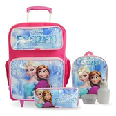 Imagem da oferta Kit Mochila Escolar Infantil Frozen Tam G Rodinhas