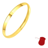 Imagem da oferta Aliança Banhada Ouro 18k 2mm Tradicional Tungstênio Avulsa