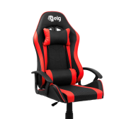 Imagem da oferta Cadeira Gamer Ergonômica SYRAX ELG CH36BK Suporta até 120kg Espuma D30 Preto e Vermelho