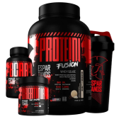 Imagem da oferta Kit Whey Protein Fusion Isolado+ Bcaa + Creatina Monohidratada 100% Pura+ Shaker
