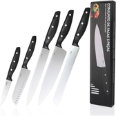 Imagem da oferta LUMAI Conjunto de Facas Aço Inoxidável 3CR13 Kit 5 Peças com Lâminas Afiadas e Duráveis Inclui Faca do Chef Santoku