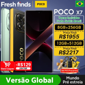 Imagem da oferta Estreia mundial POCO X7 Taxas incluídas Smartphone 6,67" CrystalRes 1.5K FloW AMOLED Display Curvo 45W Turbo C