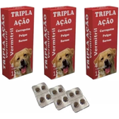 Imagem da oferta Vermitril - Anti Pulgas Carrapatos Vermes Sarnas 12 Comprimidos (Cães até 15kg)