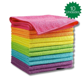Imagem da oferta Kit 10 Panos De Limpeza Microfibra Alta Absorção Multiuso
