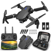 Imagem da oferta E88 Drone Com Camera Drone Profissional 4K HD câmeras com Fluxo óptico FPV Mini Controle Remoto DroneQuadricóptero Co