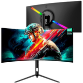 Imagem da oferta Monitor Gamer Ultrawide Curvo Safe Gamer 30'' WFHD 200Hz 1MS HDMI DP VA Adaptive-sync Preto