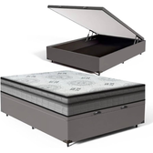 Imagem da oferta Cama Box Baú Casal com Colchão Espuma D33 Pillow In Anjos Ortosleep