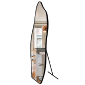 Imagem da oferta Espelho Corpo Inteiro Orgânico Flame 150x50 com Suporte Chão - Rei dos Vidros