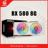 Imagem da oferta VEINEDA Placa de vídeo RX580 8GB 256 Bit 2048SP Placa gráfica GDDR5 RX 580 Série com conector Backplate Heatpipes 8Pi