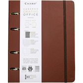 Imagem da oferta Cicero Caderno Criativo Office Duo Argolado Clássica Pautado & Pontado A5 Marrom 8835
