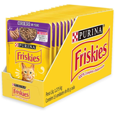 Imagem da oferta Pack Nestlé Purina Friskies Ração Úmida Para Gatos Adultos Cordeiro Ao Molho - Com 15 Sachês 85g