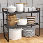 Imagem da oferta Dê uma olhada em Prateleira Organizador Dupla Cozinha Multiuso Metal por R$58,00 - R$79,99 Compre na Shopee agora! htt