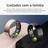 Imagem da oferta Anel Inteligente IP68 à Prova D'Água com Estojo de Carregamento - Monitor de Saúde 24h: Pressão Arterial Batimento C