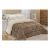 Imagem da oferta Edredom Sherpa Cobertor E Coberdrom Casal Queen Grosso Cores