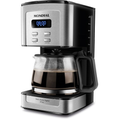 Imagem da oferta Cafeteira Elétrica Dolce Arome Digital Mondial Preto/Inox 800W 110V - C-44-32X-SDI