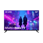 Imagem da oferta Smart TV DLED 50 4K Multi Definition Roku 4HDMI 2USB Wi-Fi - Smart TV DLED 50 polegadas 4K com Roku