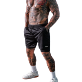 Imagem da oferta Bermuda Masculina Kaizen Sports 2 Em 1 Para Academia