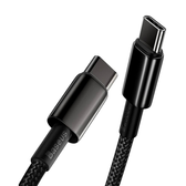 Imagem da oferta Cabo USB-C Baseus 100 W PD 5A carregamento rápido USB C para USB C 4.0 cabo de dados trançado de nylon