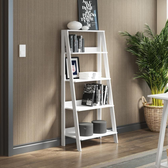 Imagem da oferta Estante Escada para Livros com 4 Prateleiras Madesa - Branco