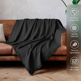 Imagem da oferta Decolab Manta Sofá Básica Algodão Decorativa | Cobertor de Malha Super Macio Decoração Sala e Cama | Manta de Verã